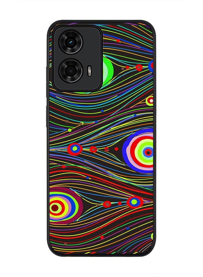 Stylizedd For Motorola Moto G24 / G24 Power Case,Slim fit Camera Protection, Shockproof Thin Phone cover - Peacock Eyes - Image 1