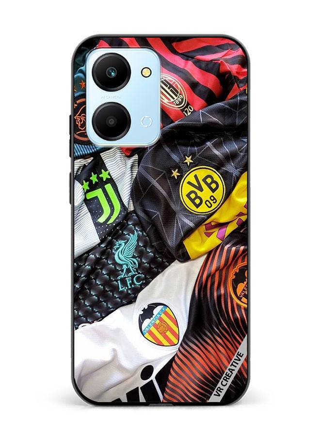 VR CREATIVE Protective Case Cover For Honor Play7T Fabric Design Multicolour - Image 1