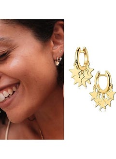 Mevecco MEVECCO Women Huggie Hoop Earrings Gold Ear Stud Cuff 14K Gold Filled Small Boho Beach Simple Delicate Handmade Hypoallergenic Jewelry Gift  - Image 3