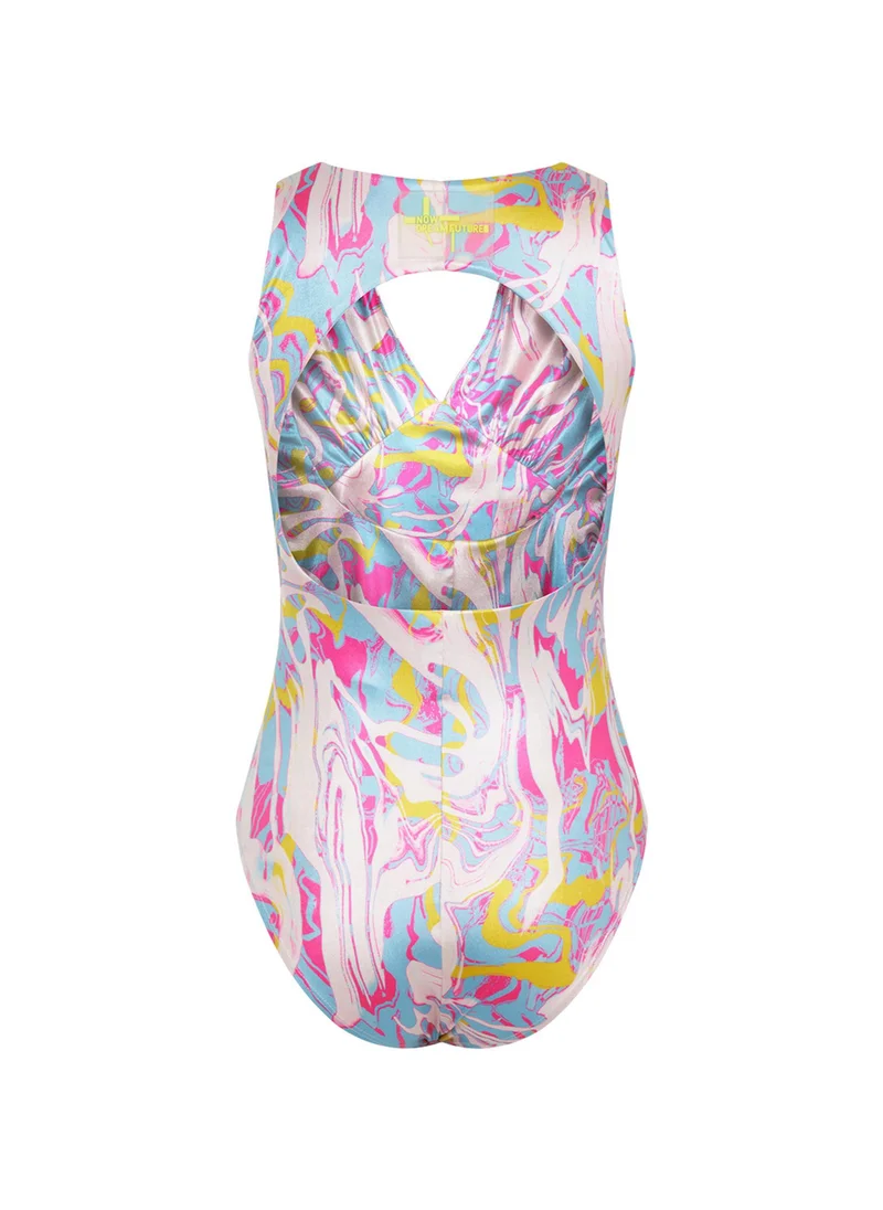 نوكتورن Window Detailed Patterned Bodysuit