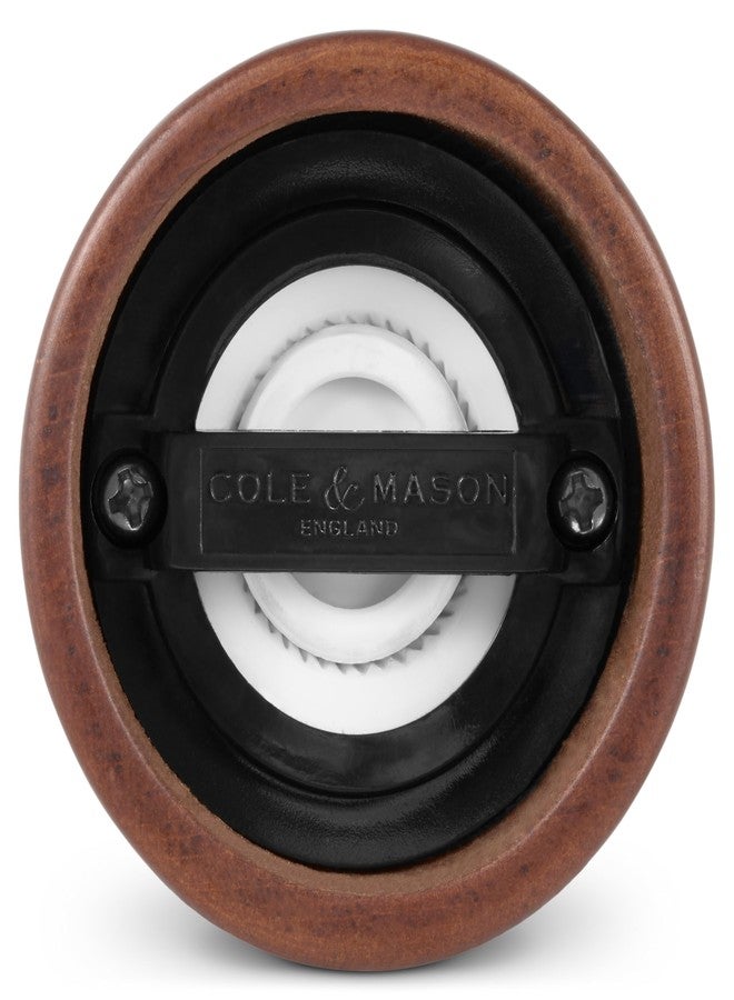 Cole & Mason Millbank Salt Mill, 7" - Pepper Grinder with Ultra-Sharp Grinding Mechanism - Flavor-Enhancing Pepper Shaker - Refillable Mill with Adjustable Grinding - Chestnut, Pepper Mill - Image 5