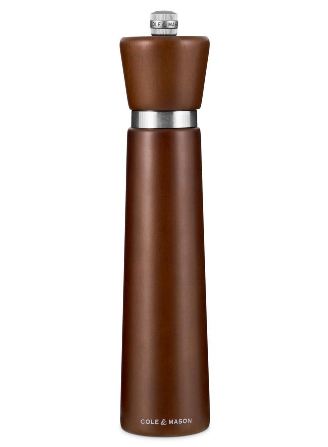 Cole & Mason Millbank Salt Mill, 7" - Pepper Grinder with Ultra-Sharp Grinding Mechanism - Flavor-Enhancing Pepper Shaker - Refillable Mill with Adjustable Grinding - Chestnut, Pepper Mill - Image 1