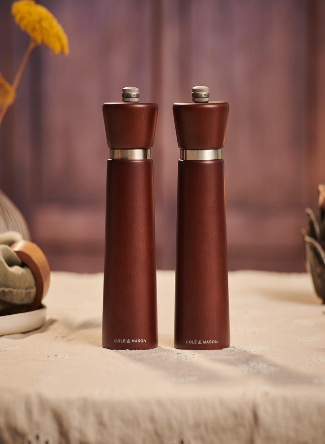 Cole & Mason Millbank Salt Mill, 7" - Pepper Grinder with Ultra-Sharp Grinding Mechanism - Flavor-Enhancing Pepper Shaker - Refillable Mill with Adjustable Grinding - Chestnut, Pepper Mill - Image 4