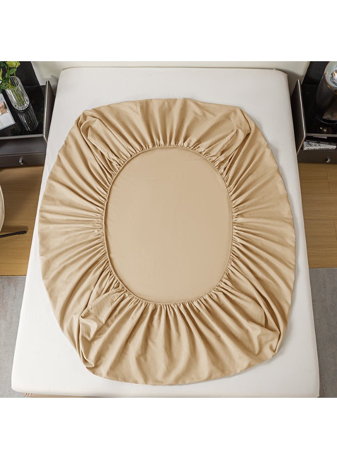 Life Style Plain cotton Fitted Sheet 120cm Set of 3 (2 pillowcases+1 sheet) for Hotels Homes Touristic Villages - Image 3