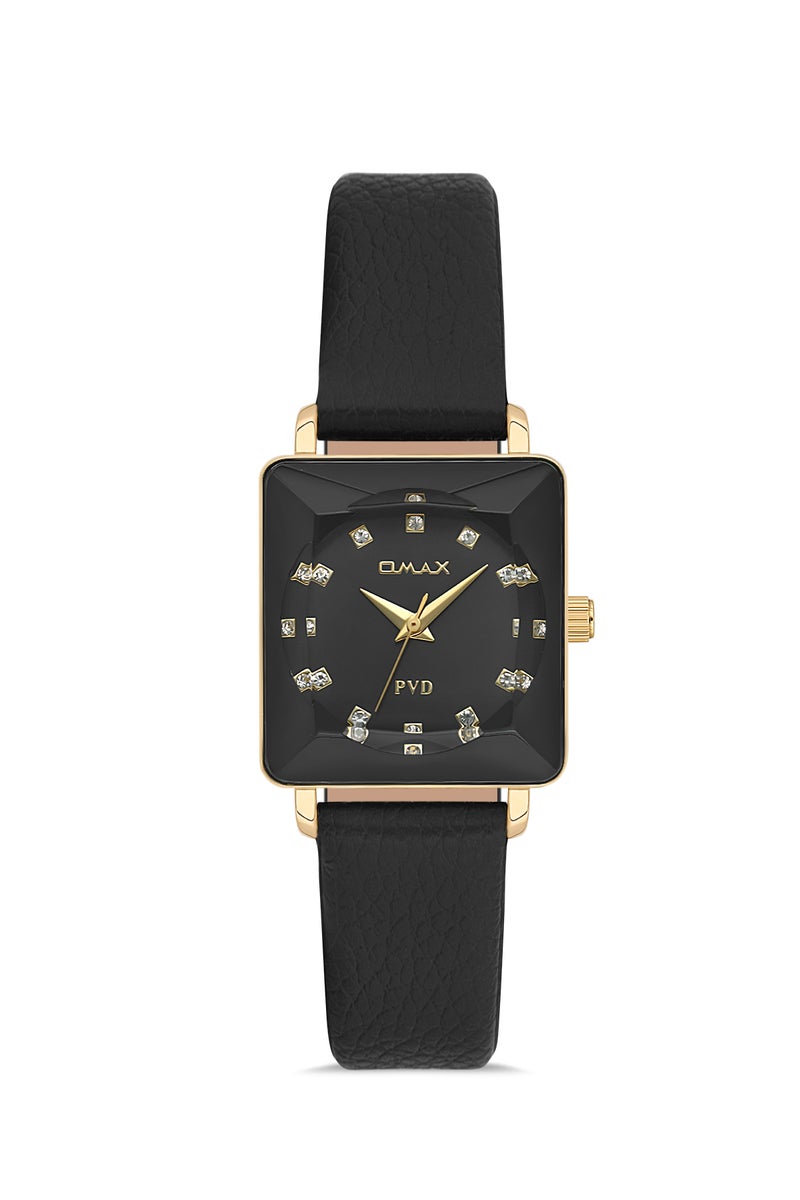OMAX Women’s Wrist-Watch | Analog | Leather Strap | Elegant Design - Image 1