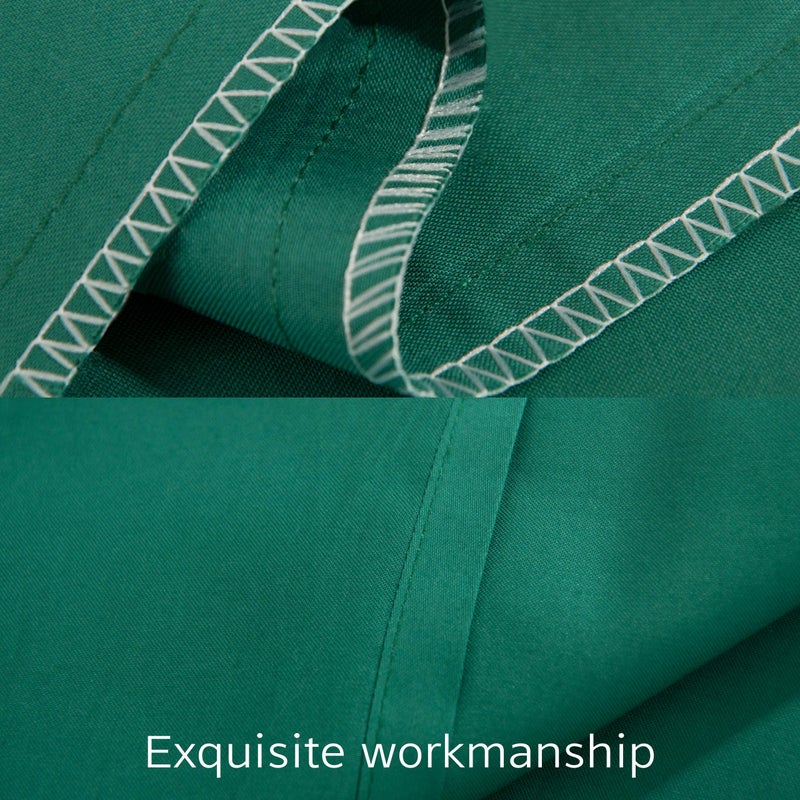 إن تي باي Ntbay Cotton Queen Pillow Shams - 500 Thread Count Cotton Cotton 20x30 Covering 2 Pack Super Super و Breatable 20x30 Indcses Oxford Plowcases Dark Green  - Image 3