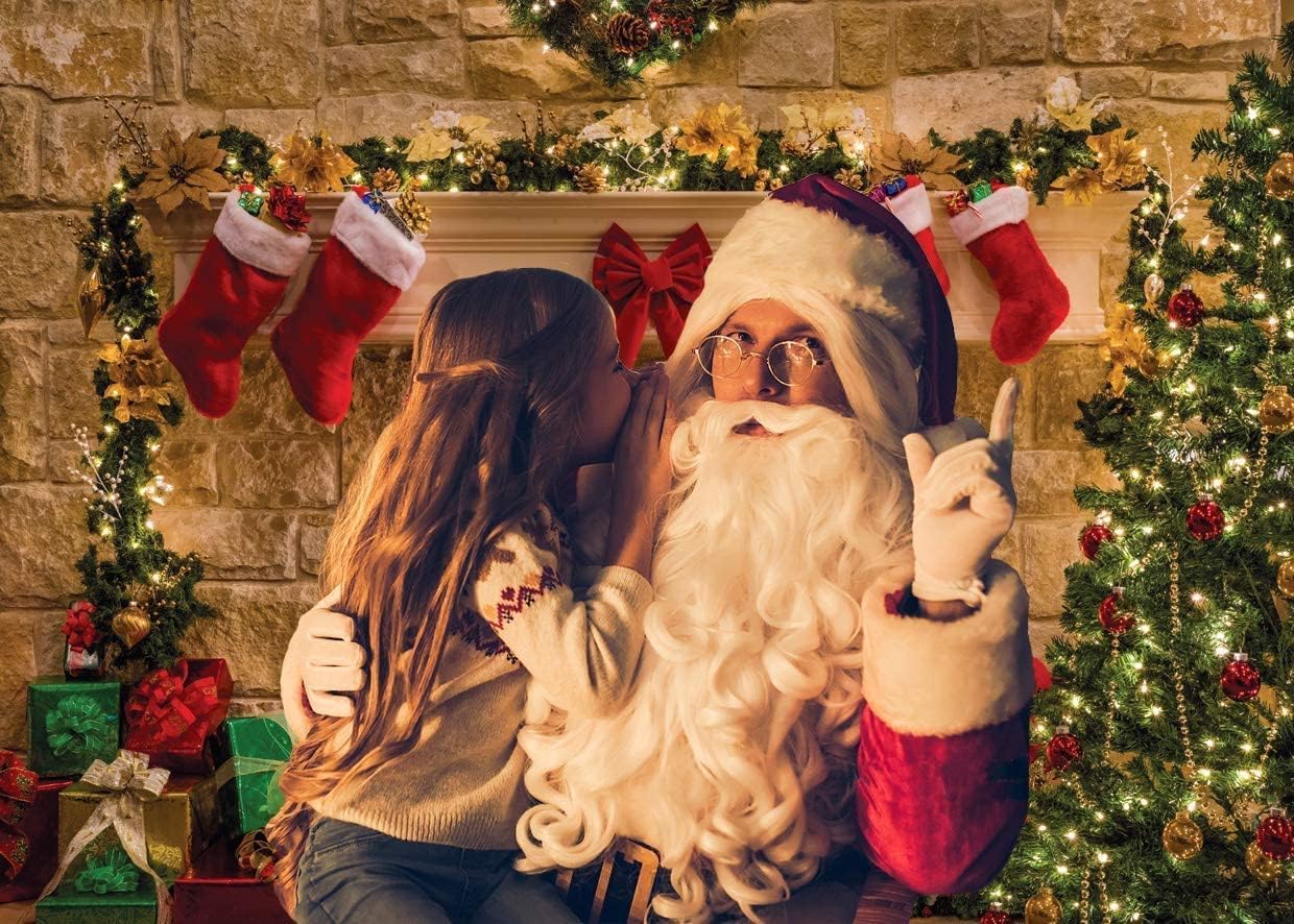 الرائد Al Raied Christmas Fireplace Backdrop 8x6 Ft