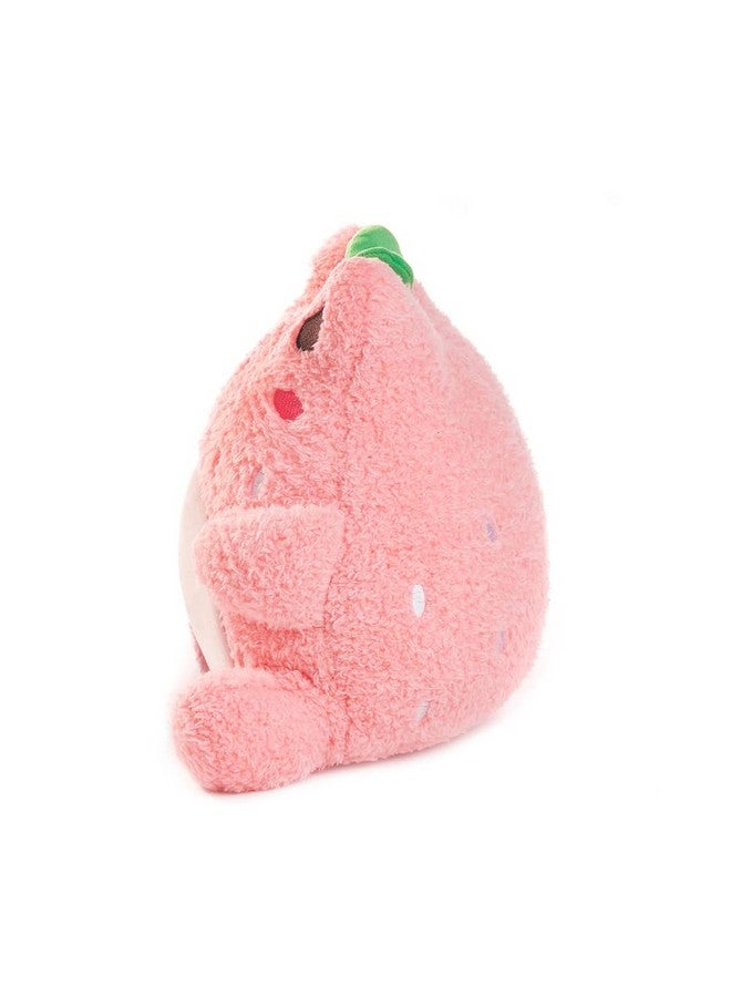 Cuddle Barn دمى كودل بارن بلش غولز - فراولة وواوا سوبر سوفت كيوت كاواي ضفدع يرتدي كفاكهة لعبة محشوة قابلة للجمع، 9 بوصات - Image 5