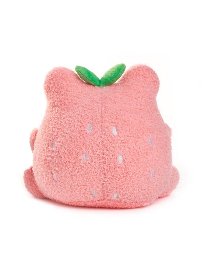 Cuddle Barn دمى كودل بارن بلش غولز - فراولة وواوا سوبر سوفت كيوت كاواي ضفدع يرتدي كفاكهة لعبة محشوة قابلة للجمع، 9 بوصات - Image 4