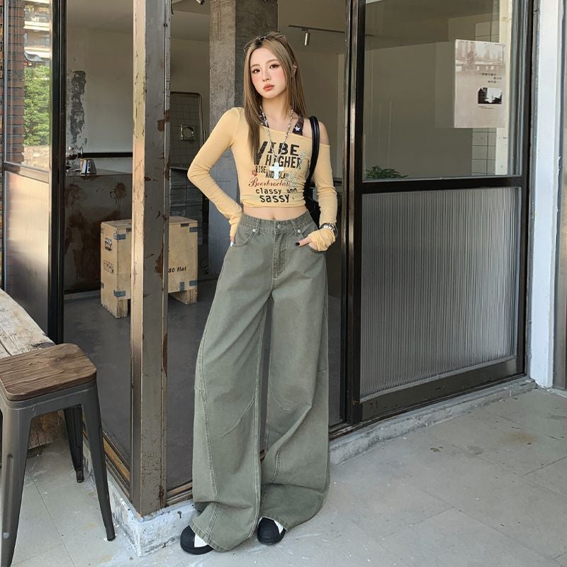 Unisex Classic Denim Jeans Loose Fit Daily Outdoor Wear - Image 3