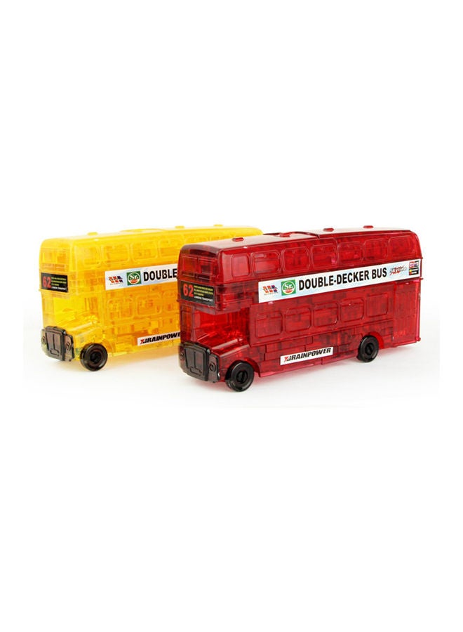 3D Double Decker Bus Car Crystal Puzzles Model - Image 2