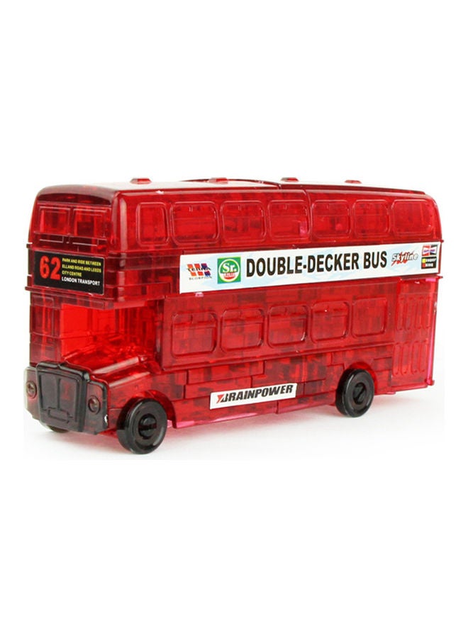 3D Double Decker Bus Car Crystal Puzzles Model - Image 1