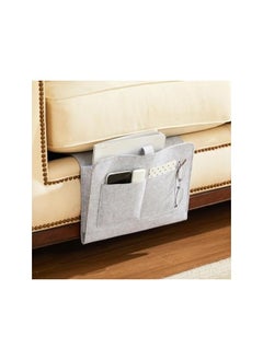 The Bros Bedside Caddy, Hanging Storage Organizer for Bed Sofa, Felt Bedside Storage BagBedside Storage Hanging Bag,Grey  - Image 3