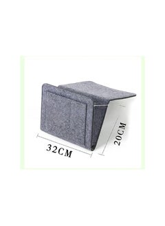 The Bros Bedside Caddy, Hanging Storage Organizer for Bed Sofa, Felt Bedside Storage BagBedside Storage Hanging Bag,Grey  - Image 2