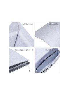 The Bros Bedside Caddy, Hanging Storage Organizer for Bed Sofa, Felt Bedside Storage BagBedside Storage Hanging Bag,Grey  - Image 4