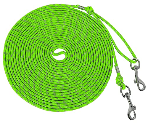 muiyrtuy Reflective Cat Leash -50FT Cat Cable Out Escape Proof Walking Leads Yard Long Durable Safe Leash Traning Play Outdoor for Puppies/Kittens/Small Animals(Green) - Image 1