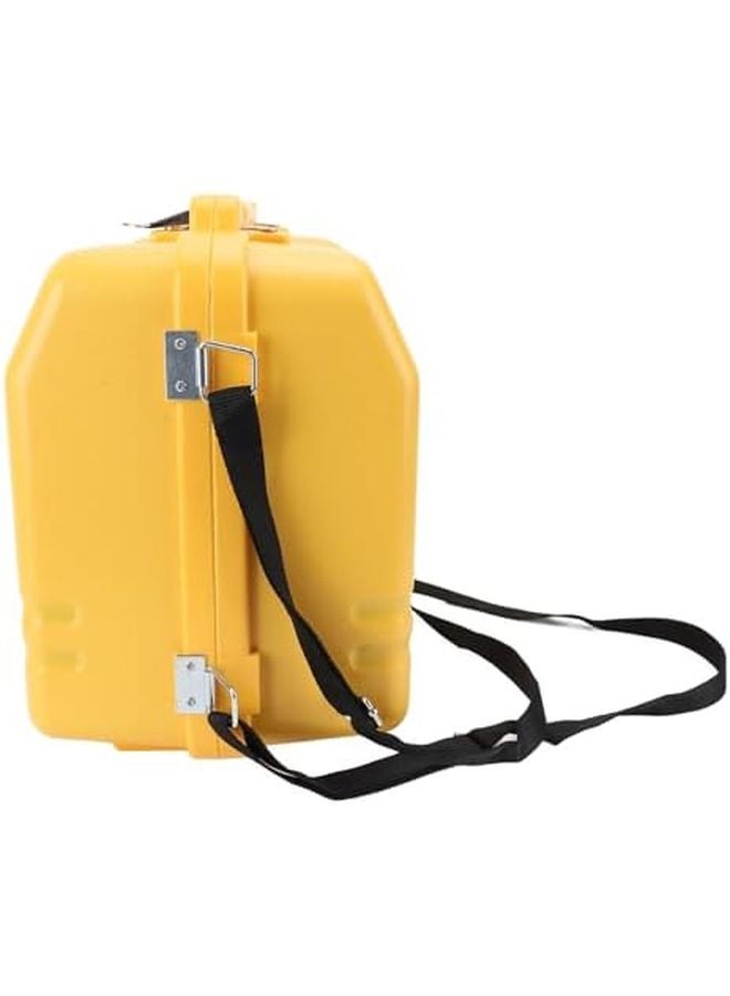 حالة أداة مسح متينة من البولي بروبيلين، صفراء، محمولة، آمنة بتصميم قفل مزدوج - Image 3