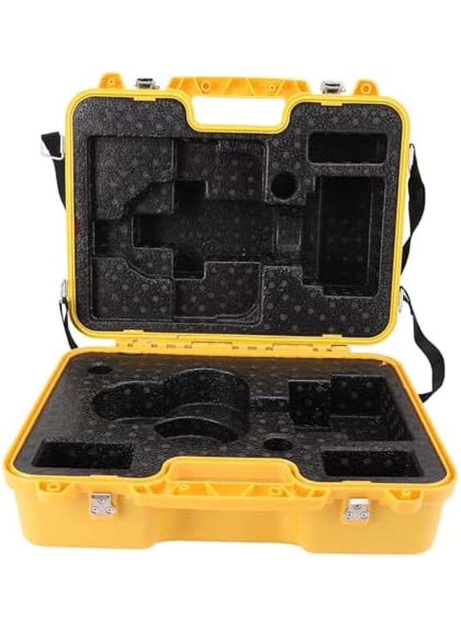 حالة أداة مسح متينة من البولي بروبيلين، صفراء، محمولة، آمنة بتصميم قفل مزدوج - Image 1