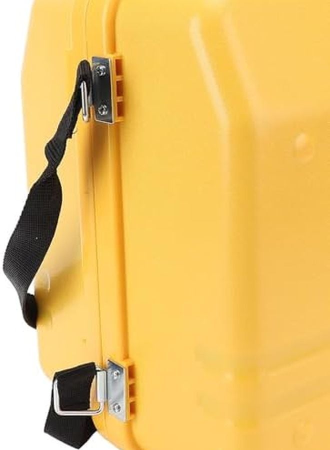 حالة أداة مسح متينة من البولي بروبيلين، صفراء، محمولة، آمنة بتصميم قفل مزدوج - Image 5