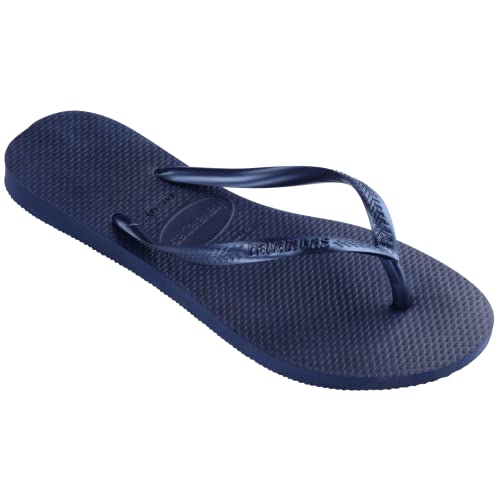 Havaianas صنادل هافايناس النسائية سليم فليب فلوب - أزرق بحري، 7/8 - Image 3