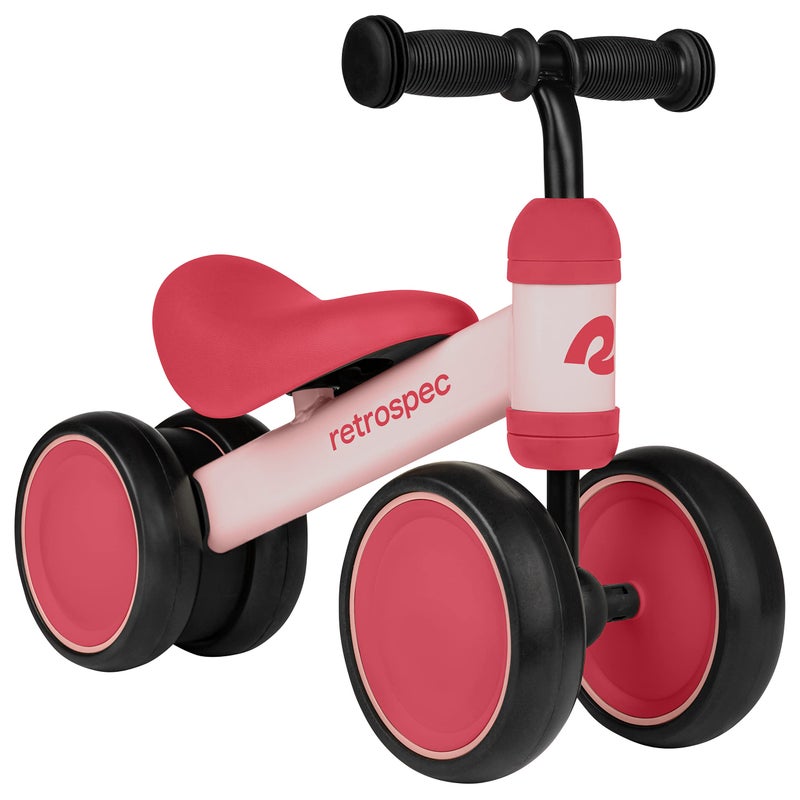 Retrospec Cricket Baby Balance Bike 4Wheel RideOn Toy for Ages 1224 Months  First Bike  Toddler Bike for 1 Year Old Boys  Girls First Birthday Gift - Image 2