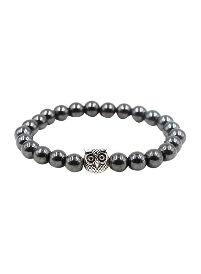Owl Charm Beaded Bracelet