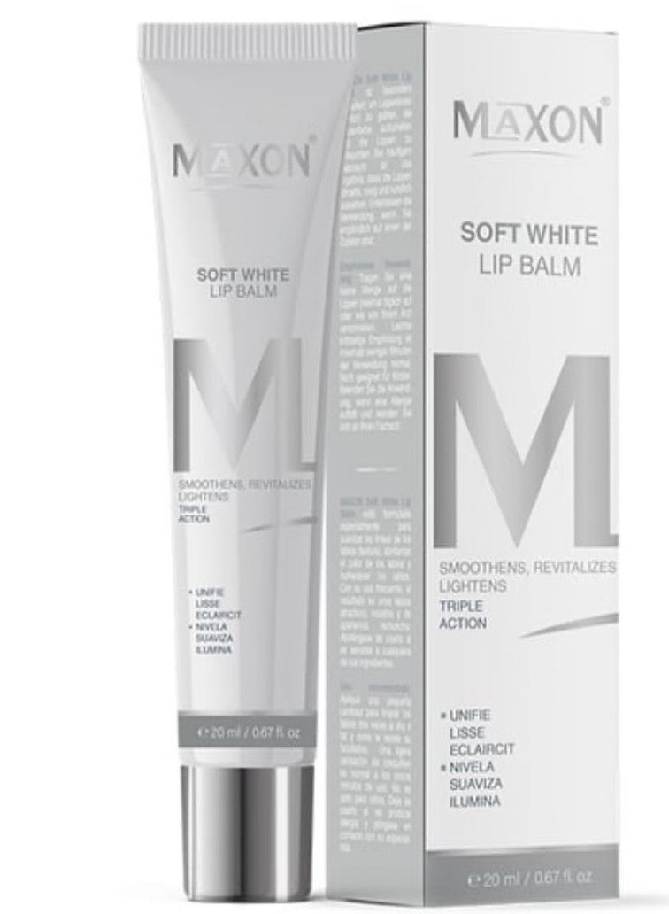 ماكسون بلسم الشفاه ماكس أون سوفت وايت - لتفتيح وترطيب الشفاه