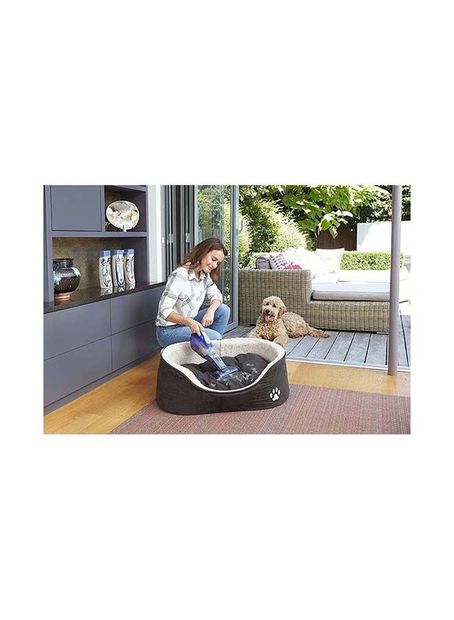 BLACK+DECKER Cordless Dustbuster Handheld Pet Care Vacuum with Motorized Pet Head, Jack Plug Charger & Wall Mount for Home & Car 400 ml 18 W DVB315JP-GB Indigo/Grey - Image 5