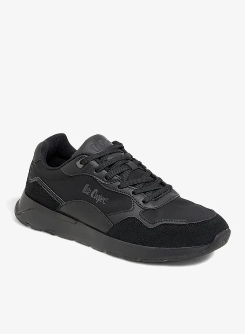 Lee Cooper Men's Panelled Sneakers with Lace-Up Closure