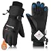 CYCLESPEED Winter Ski Gloves Suitable for Men and Women Outdoor Windproof Waterproof and SlipResistant Ski Gloves Keep Hands Warm and Dry Black M - Image 2