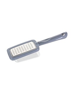Okayanus cheese grater & shredder stainless steel with 1 sides kitchen cutter and handle best for parmesan cheese vegetables ginger potatos with container grey