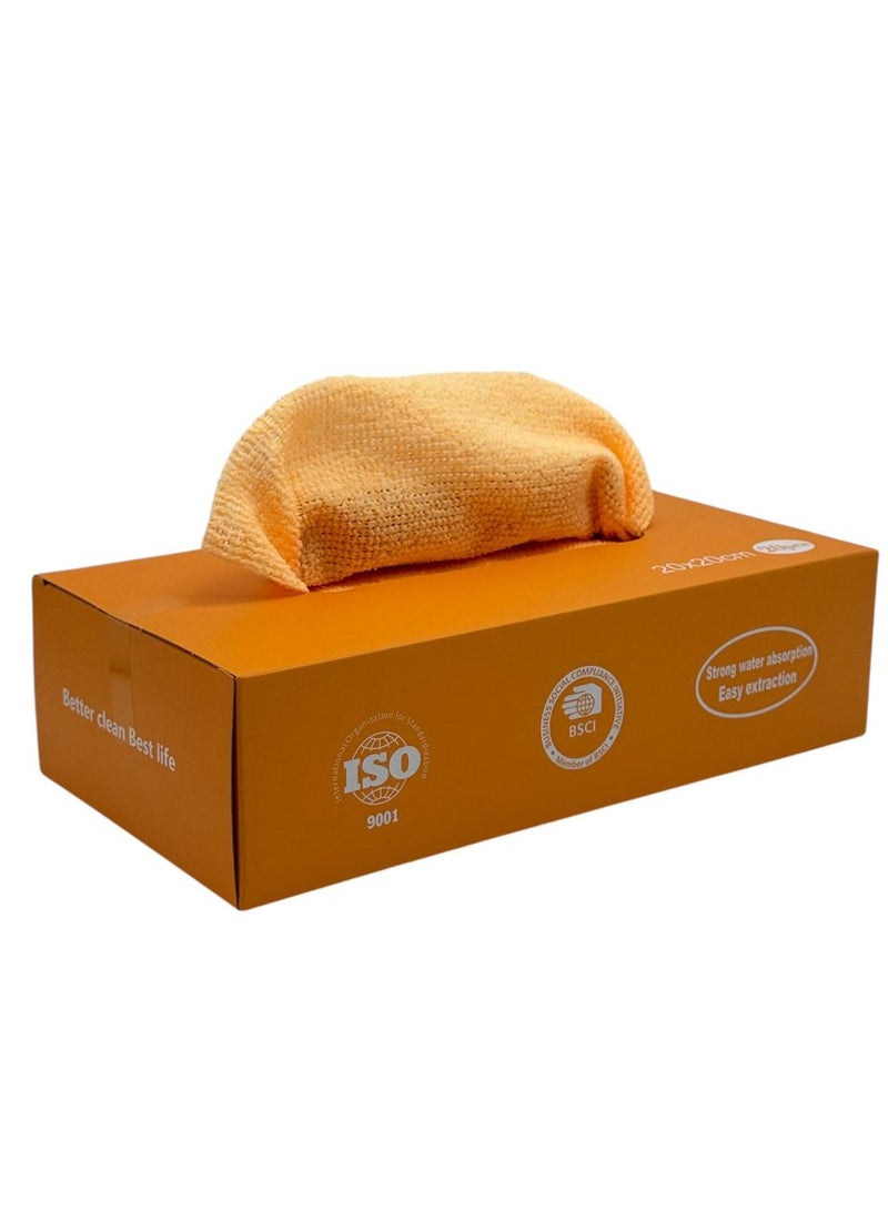 QSHOP Premium Microfiber Cleaning Cloths, 20pcs Reusable Wet Wipes Box, Towel, Car Care Products, Easy  - Image 2