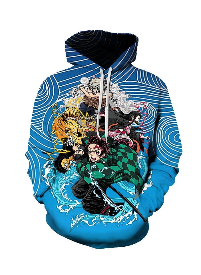 Loquat GMZHR Cos Play Hooded Casual Trend 3D Digital Printed hooded Sweater