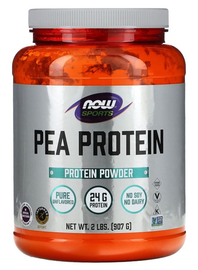 now Sports Pea Protein Pure Unflavored 2 lbs (907 g)