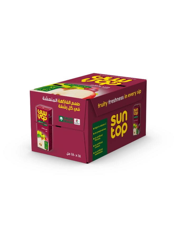 Suntop Red Apple And Grape Drink 18x180ml - Image 2