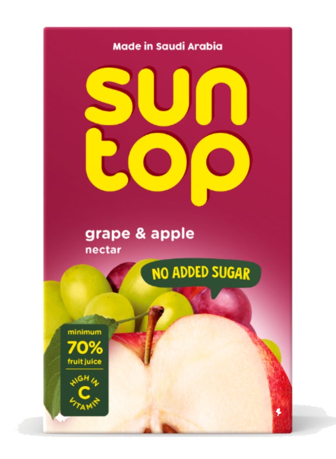 Suntop Red Apple And Grape Drink 18x180ml - Image 1