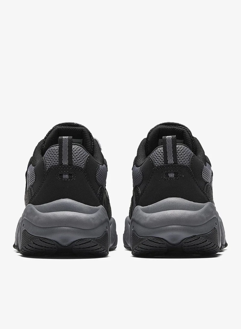 Anta Black/Grey Women’s Chunky Low-Top Sneakers – Thick Sole Casual Shoes for Women | Best Price UAE