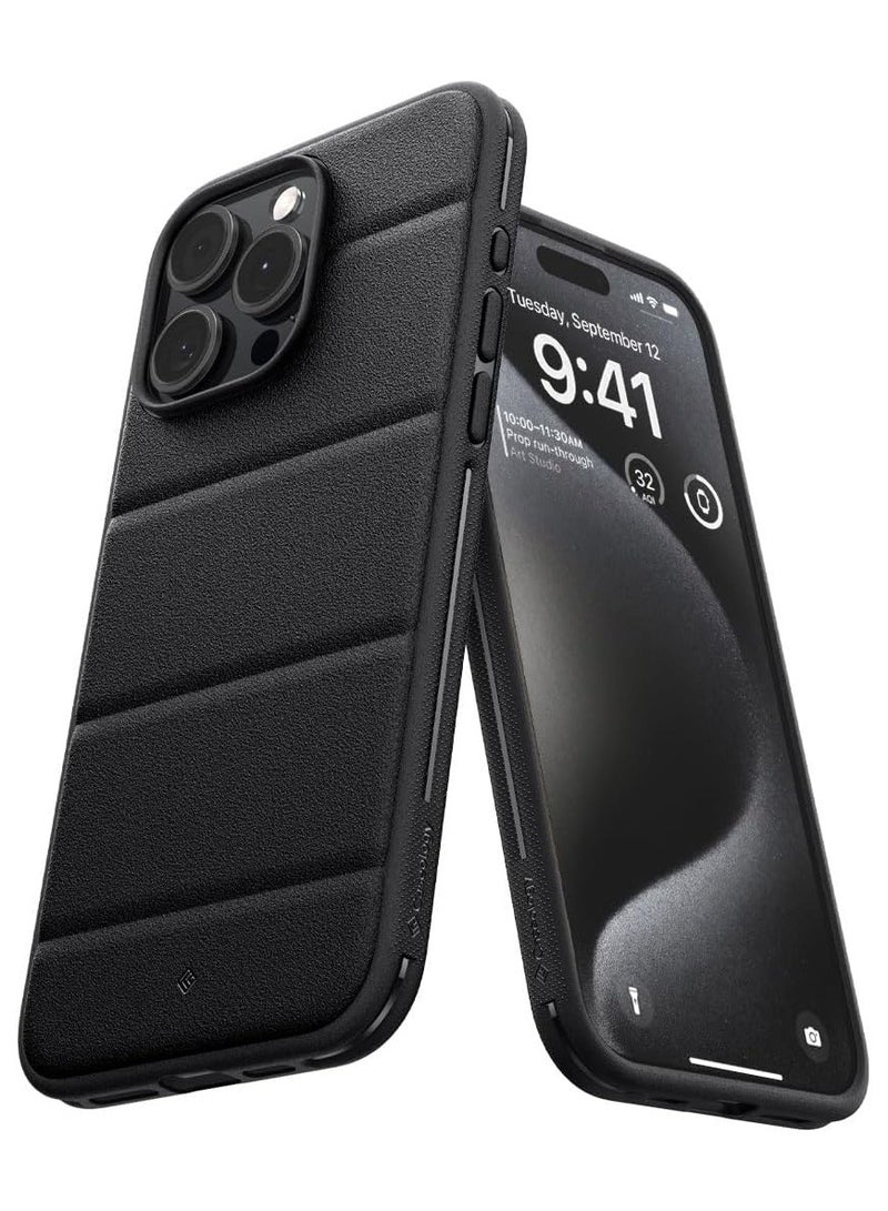 Caseology Athlex iPhone 15 Pro Case Cover with Integrated Grip - Active Black - Image 1