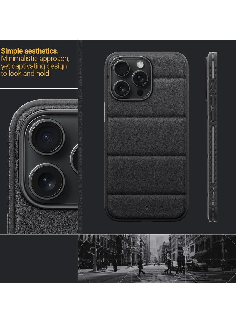 Caseology Athlex iPhone 15 Pro Case Cover with Integrated Grip - Active Black - Image 3