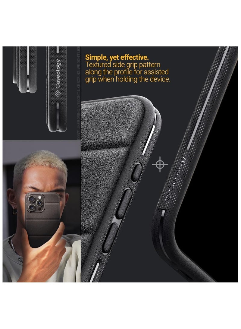 Caseology Athlex iPhone 15 Pro Case Cover with Integrated Grip - Active Black - Image 4