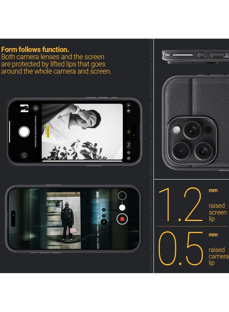 Caseology Athlex iPhone 15 Pro Case Cover with Integrated Grip - Active Black - Image 5