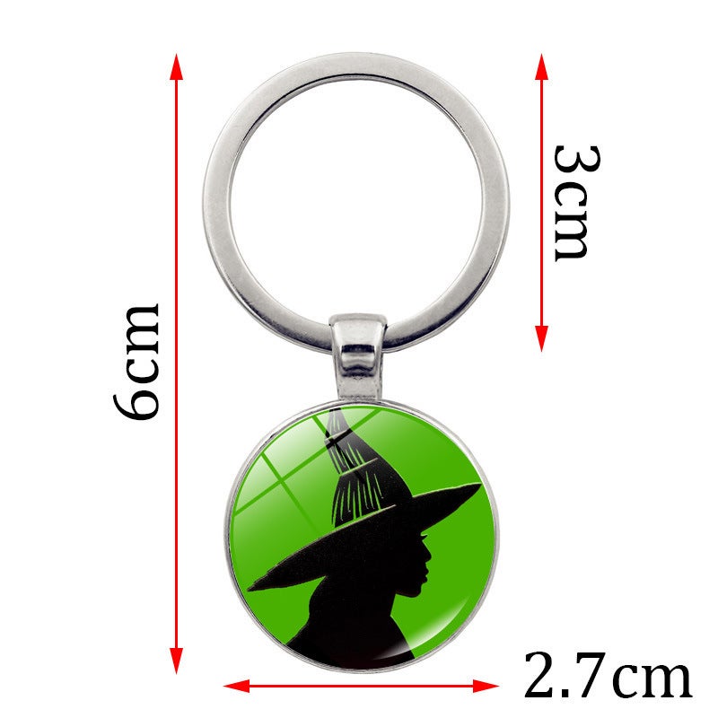 Wicked Elphaba Glinda Pendant Car Keychain Pendant Magic Wicked Witch Accessories Gift - Image 3