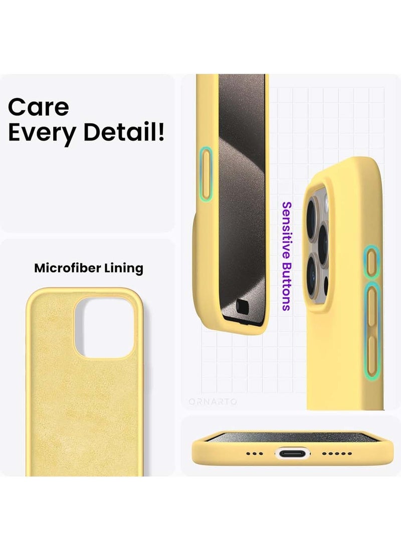 X-level iPhone 15 Pro Mobile Case Cover with Soft Liquid Silicone Protection Anti-Scratch Shockproof Accessories Slim Protective Back Cover with Comfortable Hold Touch Feeling and Anti-fingerprint  - Image 4