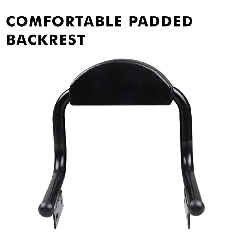 TOPBIRD TBCBSC1 Cushion Backrest Passenger Seat Back Support Rest Pad Compatible with Bullet Classic, Electra and Standard Motorcycles (Black) - Image 5