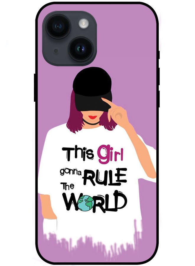 EYE CATCH Protective Case Cover For Apple iPhone 15 Plus This Girl Gonna Rule The World  - Image 1