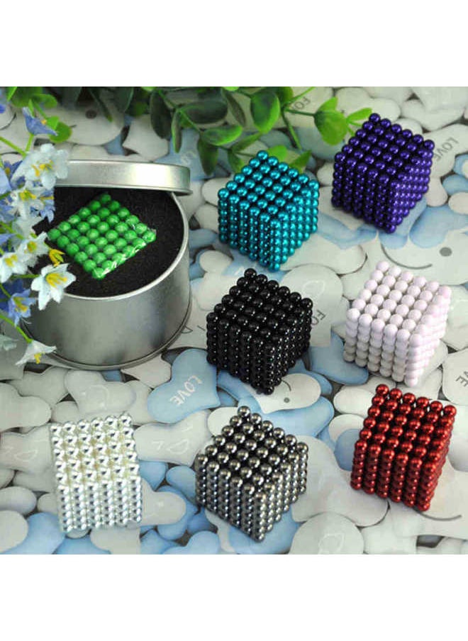 Generic Strong Magnet Rubik's Cube Buck Ball Diameter 3mm 5mm216 Magnet Ball Magnet Rubik's Cube Building Blocks Toy-Color:5mm Dark Black  - Image 3