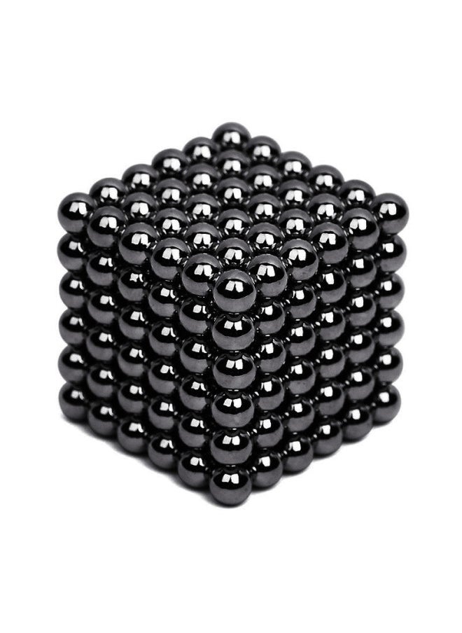 Generic Strong Magnet Rubik's Cube Buck Ball Diameter 3mm 5mm216 Magnet Ball Magnet Rubik's Cube Building Blocks Toy-Color:5mm Dark Black  - Image 1