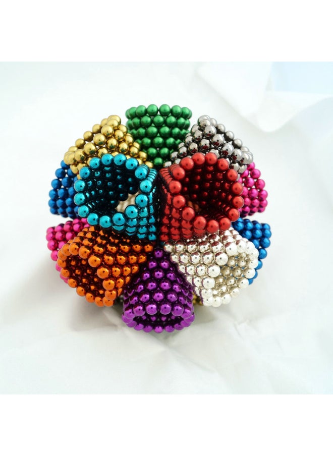 Generic Strong Magnet Rubik's Cube Buck Ball Diameter 3mm 5mm216 Magnet Ball Magnet Rubik's Cube Building Blocks Toy-Color:5mm Dark Black  - Image 5