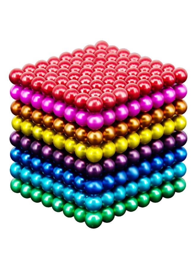 Generic Strong Magnet Rubik's Cube Buck Ball Diameter 3mm 5mm216 Magnet Ball Magnet Rubik's Cube Building Blocks Toy-Color:5mm Dark Black  - Image 2