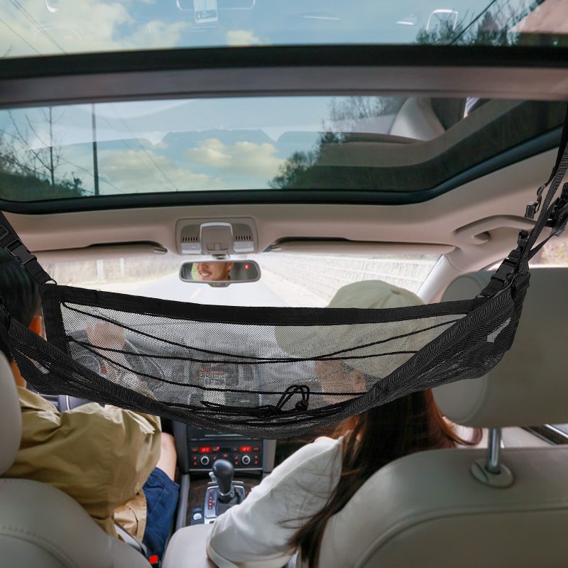 🚗 شبكة سقف السيارة مع منظم مثالي للوجبات الخفيفة والألعاب أثناء السفر - Image 5